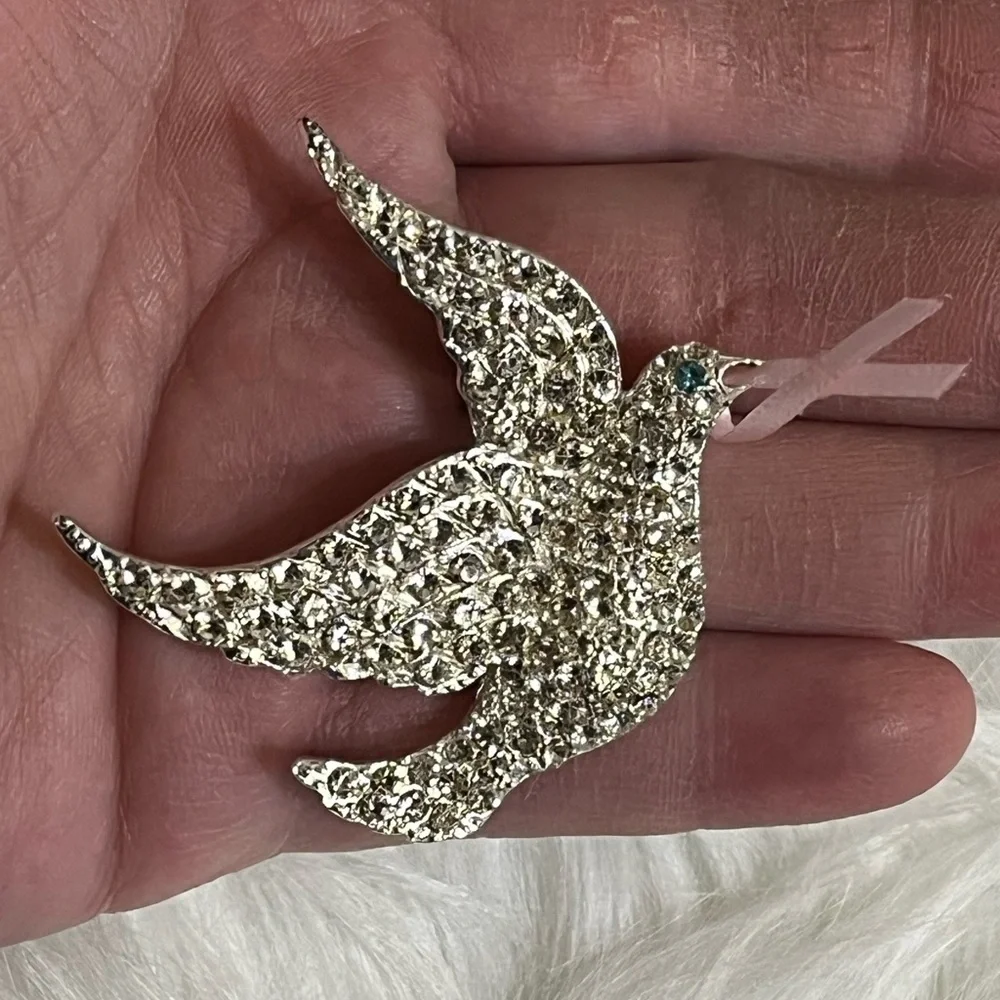 Paloma Blanca Peace Doves Brooch